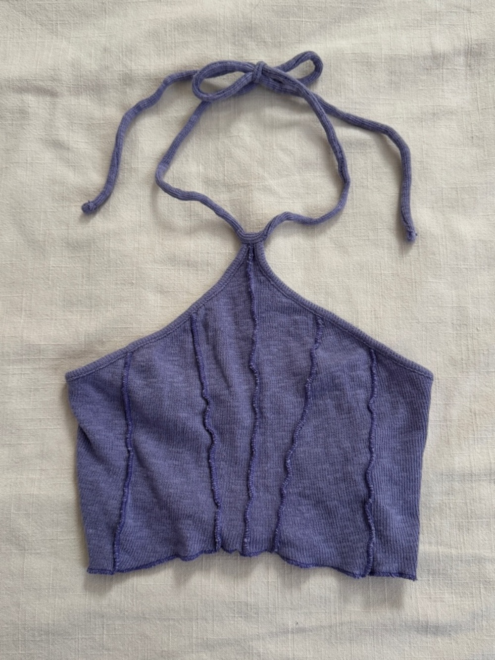 Urban Outfitters Halter Crop Top - Purple, Size Small